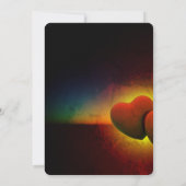 Invitation Red Heart Elegant Valentine's Wedding Day (Dos)