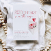 Invitation Red Hearts Valentine Baby shower Love Post