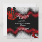 Invitation Red Heather dentelle Corset Bachelorette Party 3 (Dos)
