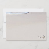 Invitation Red Hibiscus Beach Déjeuner de répétition (Dos)