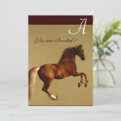 Invitation RED HORSE Party Papier à feutre (Debout devant)