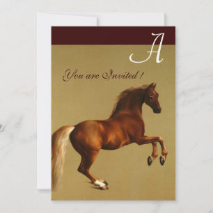 Invitation RED HORSE Party Papier à feutre
