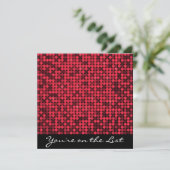 Invitation Red Hot Glam (Debout devant)