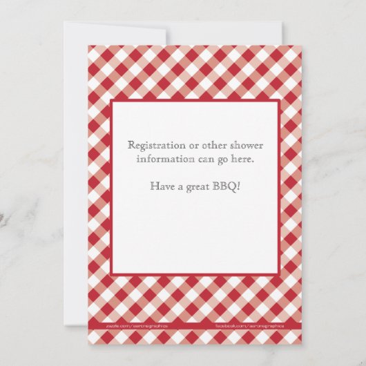 Invitation Red I Do Barbecue (Dos)