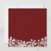 Invitation Red Joyeux Noël Party (Dos)