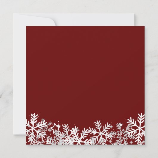 Invitation Red Joyeux Noël Party (Dos)