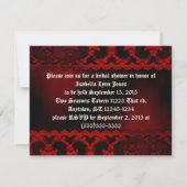 Invitation Red Lace Vampire Goth Wedding Invite (Dos)