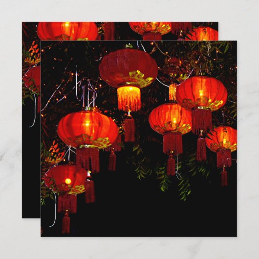 Invitation Red Lanterns (Devant / Derrière)
