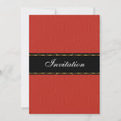 Invitation Red Lanterns Gold Black Anniversaire (Devant)