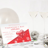Invitation Red Love Heart Saint Valentin