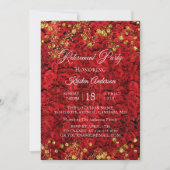 Invitation Red Love Parti de la retraite Rose turque Invitati (Devant)