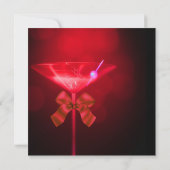 Invitation Red Martini femmes N'importe quel nombre Anniversa (Dos)