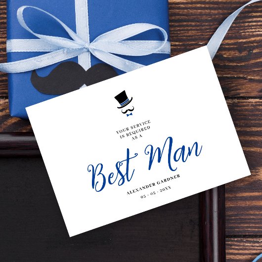 Invitation Red Minimalist Exquisite Gorgeous Script Best Man 