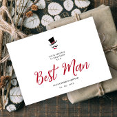 Invitation Red Minimalist Exquisite Gorgeous Script Groosman