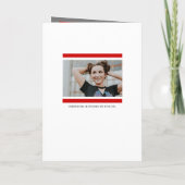 Invitation Red Modern Block 5-Photo Graduation (Dos)