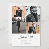 Invitation Red Modern Bold Classe de 2024 Graduation (Dos)