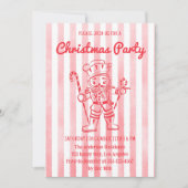 Invitation Red Nutcracker Christmas Party (Devant)