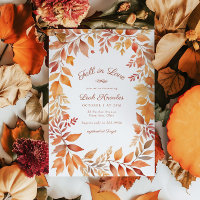 Red Orange Fall in Love Fête des mariées