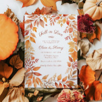 Red Orange Fall in Love Fiançailles