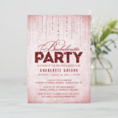 Invitation Red Parties scintillant Look Bachelorette Party In (Debout devant)