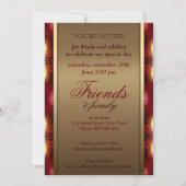 Invitation Red Passion Nouvel Âge Fête Anniversaire Invitatio (Dos)