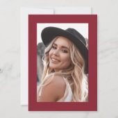 Invitation Red Photo Graduation Party (Dos)