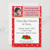 Invitation Red Pink aux fraises (Dos)