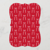 Invitation Red Pink Hello Gorgeous bow doodle Galentine’s (Dos)