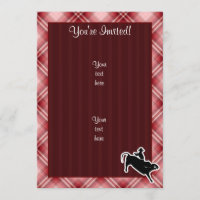Red Plaid Bull Rider