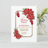 Invitation Red Poinsettia (Debout devant)