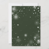 Invitation Red Poinsettia À feuillage persistant fête de Noël (Dos)