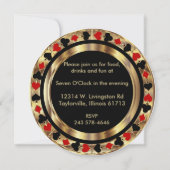 Invitation Red Poker Chip Bachelor Party - do-it-yourself Vil (Dos)