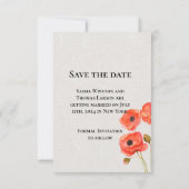 Invitation Red Poppies (Dos)
