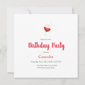 Invitation Red Poppy (Devant)