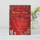 Invitation Red Presents,Bow,Fête de Noël de Confetti Company (Debout devant)