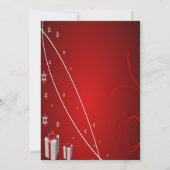 Invitation Red Presents,Bow,Fête de Noël de Confetti Company (Dos)