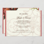 Invitation Red Protea Hummingbirds - Enregistrer la date (Devant / Derrière)