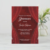 Invitation Red Quinceanera (Debout devant)