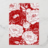 Invitation Red Quinceañera Foil (Verso)