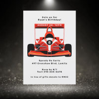 Red Race Car fête d'anniversaire