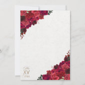 Invitation Red Ranchero Princesse Quinceanera (Dos)