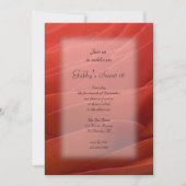 Invitation Red Ranunculus Petals Sweet 16 Anniversaire (Devant)