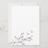 Invitation Red Rising Sun White Cherry Blossom | MARIAGE (Dos)