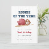 Invitation Red Rookie de l'année Baseball premier anniversair (Debout devant)