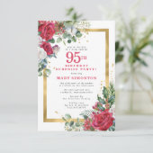 Invitation Red Rose Holly 95e Parti surprise (Debout devant)