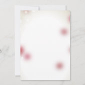 Invitation Red Rose Petals Love Heart Fête des mariées (Dos)