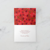 Invitation Red Rose Romantic Wedding Thank You Cards (Intérieur)