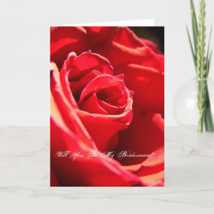 Invitation Red Rose, Seras-Tu Ma Femme D'Accueil ?