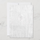 Invitation Red Rose & Thorn Frame Rustic Fairytale Mariage (Dos)