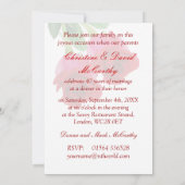 Invitation Red roses 40th Ruby Mariage Anniversaire Invitatio (Dos)